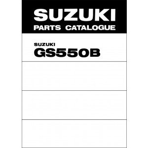 Suzuki GS550B Parts Catalogue