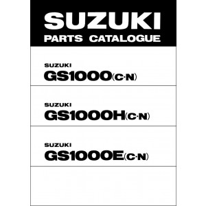 Suzuki GS1000 GS1000H GS1000E Parts Catalogue