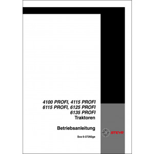 Steyr 4100 Profi, 4115 Profi, 6115 Profi, 6125 Profi, 6135 Profi Betriebsanleitung