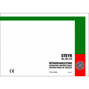 Steyr 955 955a 964 964a 970a Traktor Betriebsanleitung