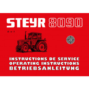 Steyr 8090 8090a 8080 8080a Traktor Betriebsanleitung