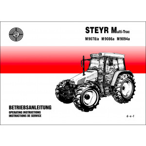 Steyr Multitrac M9078 M9078a M9086a M9094a Betriebsanleitung