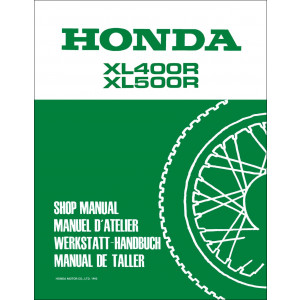 Honda XL400R und XL500R Werkstatthandbuch Nachtrag