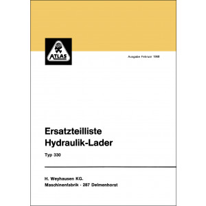 Atlas Hydraulik‑Lader Typ 330 Ersatzteilkatalog