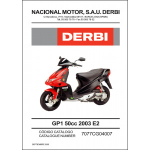 Derbi GP1 50cc 2003 E2 Ersatzteilkatalog