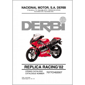 Derbi Replica Racing 2002 Ersatzteilkatalog