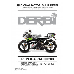 Derbi Replica Racing 2003 Ersatzteilkatalog