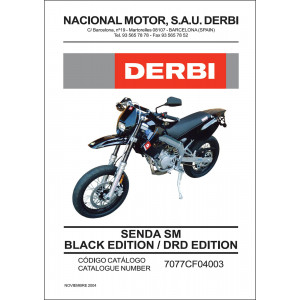 Derbi Senda SM Black Edition & DRD Edition Ersatzteilkatalog
