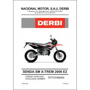 Derbi Senda SM X-TREM 2006 E2 Ersatzteilkatalog