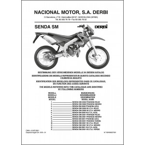 Derbi Senda SM MY2001 Ersatzteilkatalog