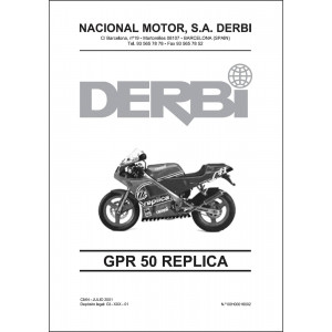 Derbi GPR50 Replica Ersatzteilkatalog