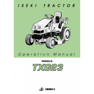 Iseki Traktor TXG23 Operators Manual 