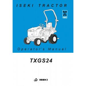 Iseki Traktor TXGS24 Operators Manual