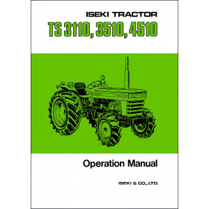 Iseki Traktor TS3110 TS3510 TS4510 Operators Manual