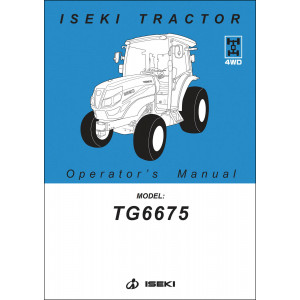 Iseki Traktor TG6675 Operators Manual