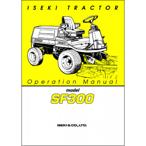 Iseki Traktor SF300 Operators Manual