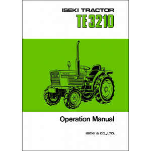 Iseki Traktor TE3210 Operators Manual