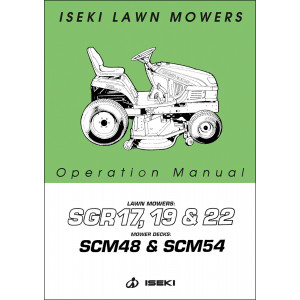 Iseki Traktor SGR17 SGR19 SGR22 Operators Manual