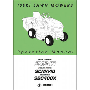 Iseki Traktor SXG15 Operators Manual