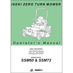 Iseki Traktor SZ330 Operators Manual