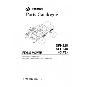 Iseki Traktor SFH220 & SFH240 (C, F2) Parts Catalogue