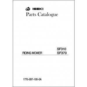 Iseki Traktor SF310 & SF370 Parts Catalogue