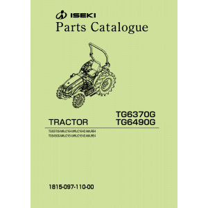 Iseki Traktor TG6370G & TG6490G Parts Catalogue