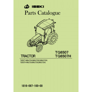 Iseki Traktor TG6507 & TG6507H Parts Catalogue