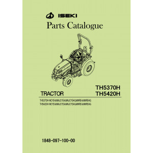 Iseki Traktor TH5370H & TH5420H Parts Catalogue
