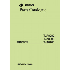 Iseki Traktor TJA8080 TJA8090 TJA8100 Parts Catalogue