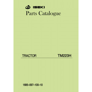 Iseki Traktor TM223H Parts Catalogue