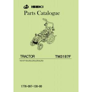 Iseki Traktor TM3187F Parts Catalogue