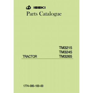 Iseki Traktor TM3215 TM3245 TM3265 Parts Catalogue