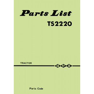 Iseki Traktor TS2220 Parts Catalogue