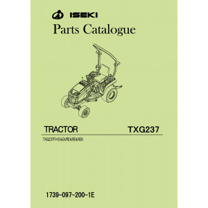 Iseki Traktor TXG237 Parts Catalogue