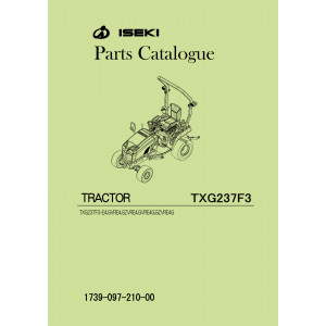 Iseki Traktor TXG237 F3 Parts Catalogue