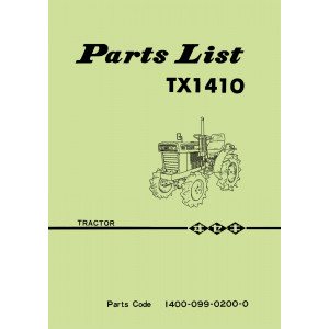Iseki Traktor TX1410 Parts Catalogue