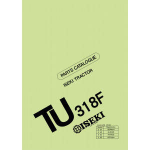 Iseki Traktor TU318F Parts Catalogue
