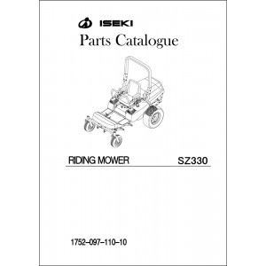 Iseki Traktor SZ330 Parts Catalogue