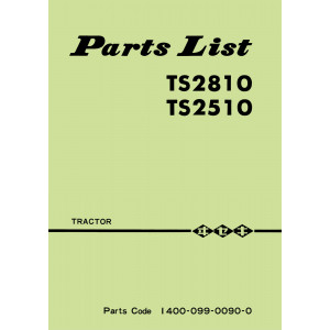 Iseki Traktor TS2810 & TS 2510 Parts Catalogue