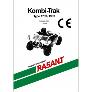 Aebi 1703 und 1903 Kombi Trak Rasant Ersatzteilliste
