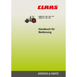 Claas Ares 547 557 567 577 617 657 697 Betriebsanleitung