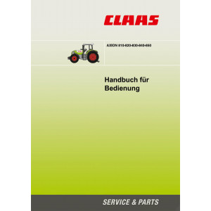 Claas Axion 810 820 830 840 850 Betriebsanleitung