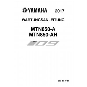 Yamaha MT-09 MTN850-A & MTN850-AH Reparaturanleitung