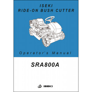 Iseki Traktor SRA800A Operators Manual
