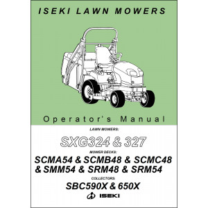 Iseki Traktor SXG324 & SXG327 Operators Manual