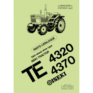 Iseki Traktor TE4310 & TE4370 Parts Catalogue