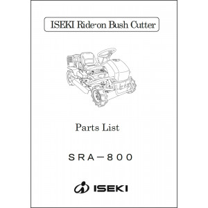 Iseki Traktor SRA800 Parts Catalogue