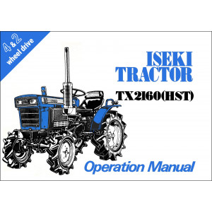Iseki Traktor TX2160 (HST) Operators Manual