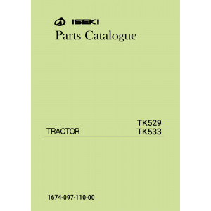 Iseki Traktor TK529 & TK533 Parts Catalogue